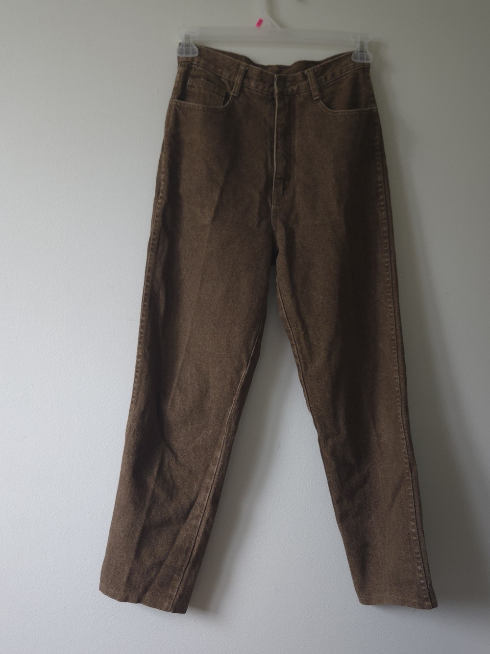 Vintage Jeans Mark High Waist Tapered Mom Jeans Brown Acid Wash 80s 90s